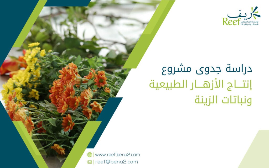 دراسة جدوى مشروع إنتاج الأزهار الطبيعية ونباتات الزينة