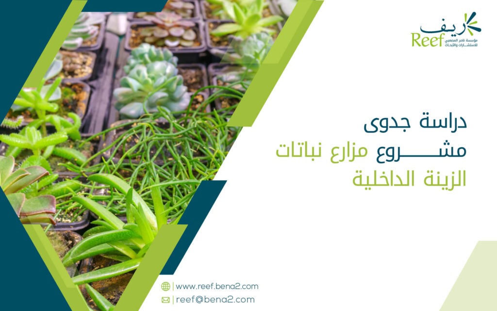 دراسة جدوى مشروع مزارع نباتات الزينة الداخلية