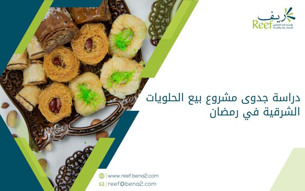 دراسة جدوى مشروع بيع الحلويات الشرقية في رمضان