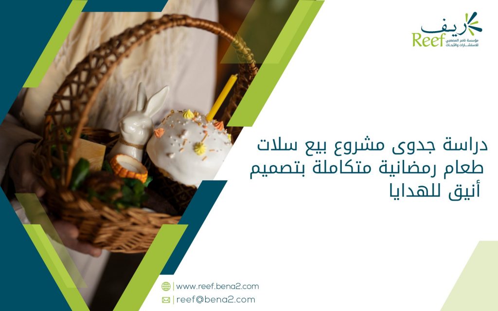 دراسة جدوى مشروع بيع سلات طعام رمضانية متكاملة بتصميم أنيق للهدايا